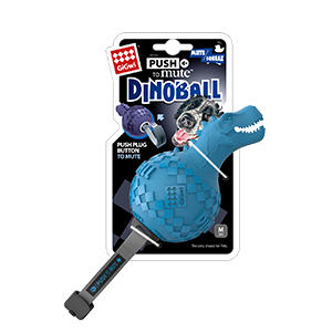 Juguete Dinoball T-Rex Push To Mute Azul Giwi