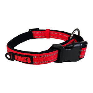 Collar Para Perro Kong Extra Largo Color Rojo 55-76 Cm