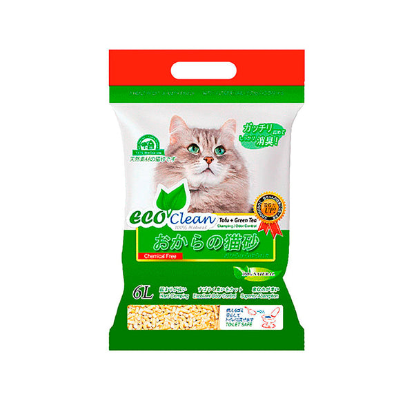 Arena Para Gato Eco Clean Tofu + Green Tea 2,85kg