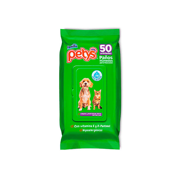 Pañitos Húmedos Petys Originales 50 Uds