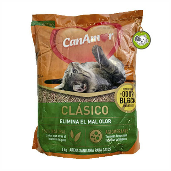 Arena Para Gato  canamor sanitaria odor black 4 kg