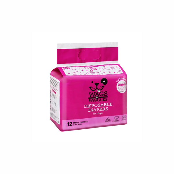 Pañales Para Perro Wags Wiggles Small  12
