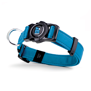Collar Memopet Poliester Color Azul L