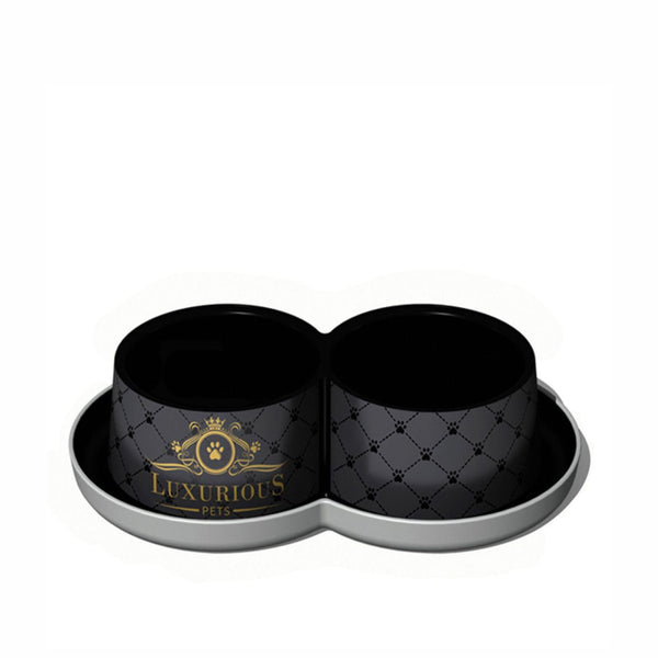 Comedero Doble Trendy Dinner Luxurious - 350ml | Accesorios | Marcapet