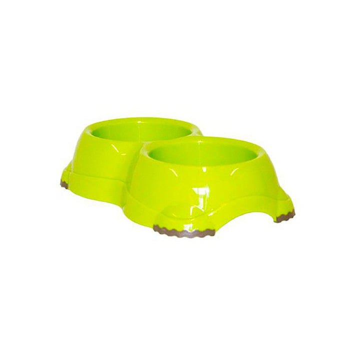 Comedero Doble Smarty Verde Limon - 330ml | Accesorios | Marcapet