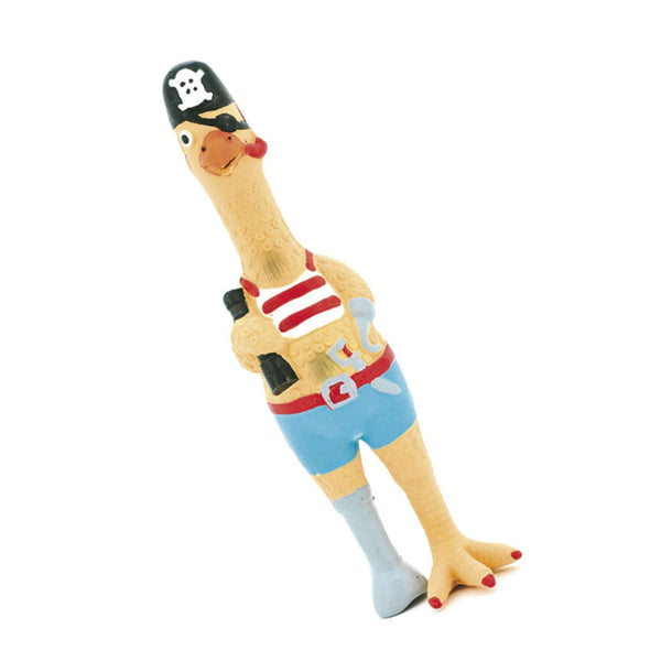 Juguete Pollo Pirata En Latex | Accesorios | Marcapet