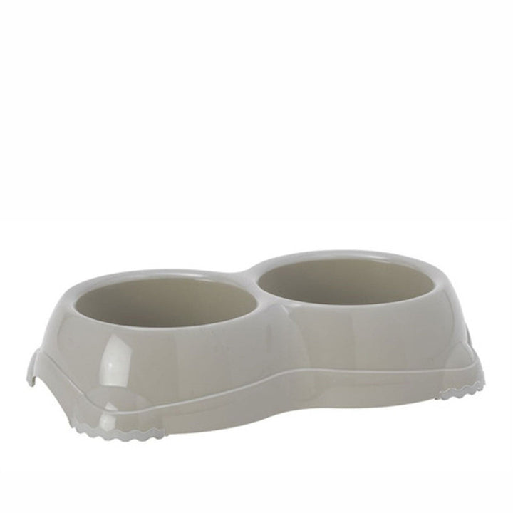 Comedero Doble Smarty 330 Ml Gris Claro | Accesorios | Marcapet