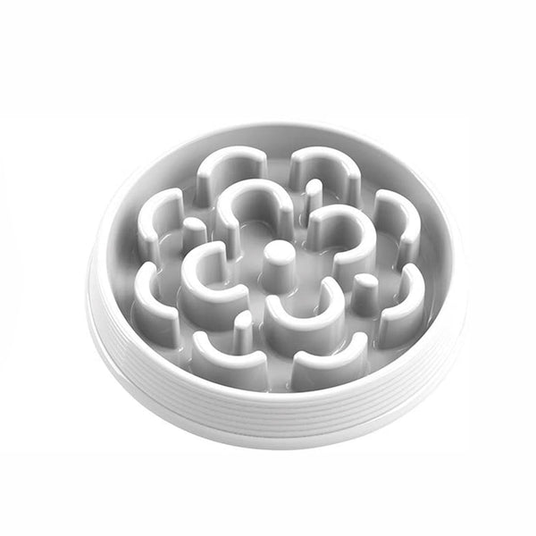 Comedero Perro Slow Chow Medallon M Blanco | Accesorios | Marcapet