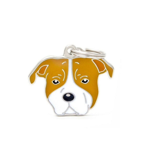 Placa ID My Family American Staffordshire Terrier | Accesorios Perros | Marcapet Colombia