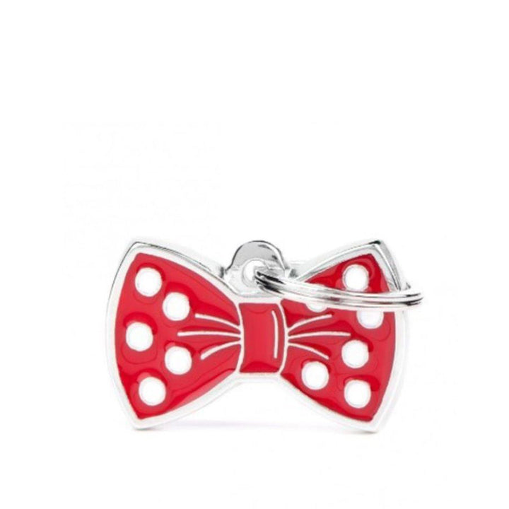 Placa ID My Family Corbatin Rojo | Accesorios Perros y Gatos | Marcapet Colombia