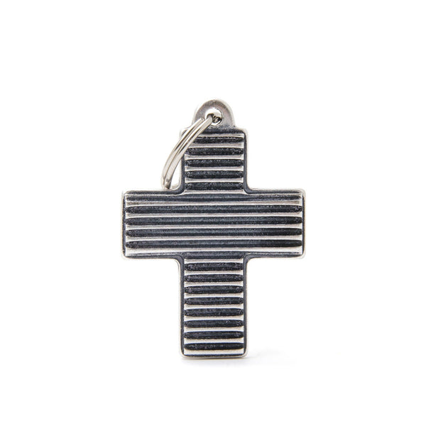 Placa ID My Family Cruz Bronx Rayas Grande | Accesorios Perros y Gatos | Marcapet Colombia