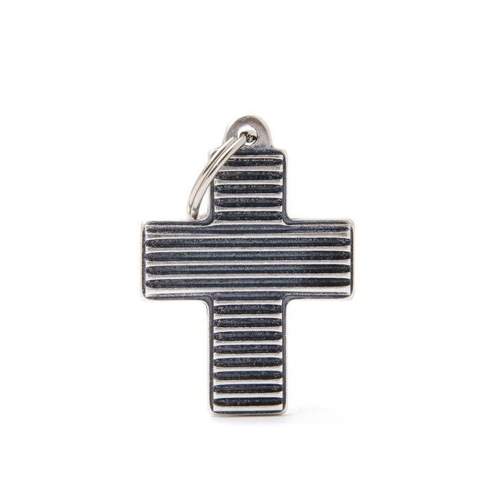 Placa ID My Family Cruz Bronx Rayas Grande | Accesorios Perros y Gatos | Marcapet Colombia