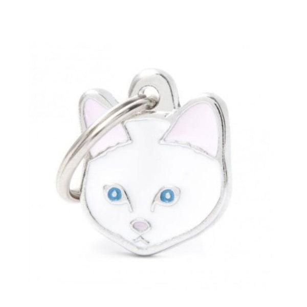 Placa ID My Family Gato Europeo Blanco | Accesorios Gatos | Marcapet Colombia