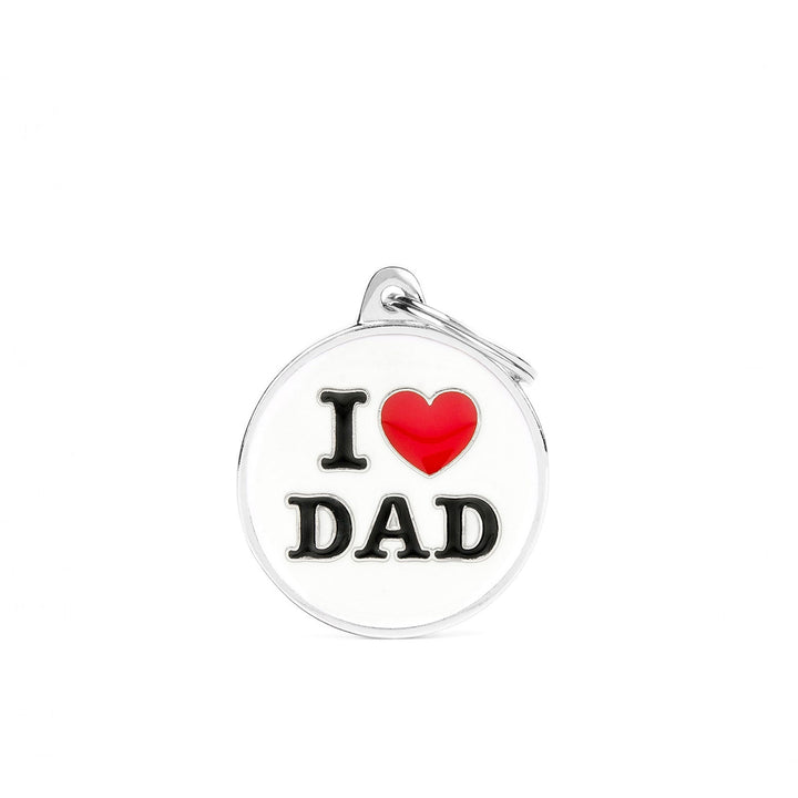 Placa ID My Family I Love Dad | Accesorios Perros y Gatos | Marcapet Colombia