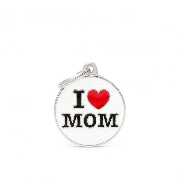 Placa ID My Family I Love Mom | Accesorios Perros y Gatos | Marcapet Colombia