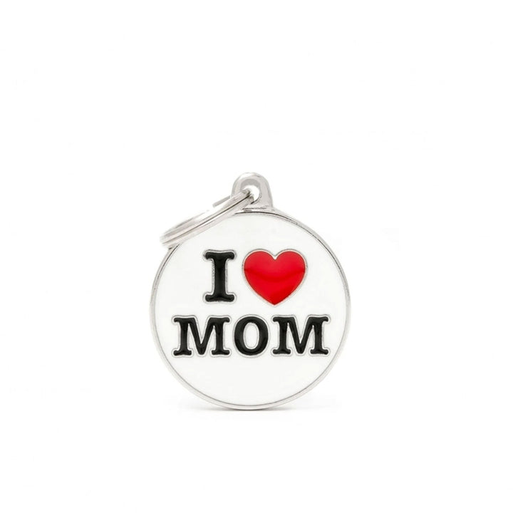 Placa ID My Family I Love Mom | Accesorios Perros y Gatos | Marcapet Colombia