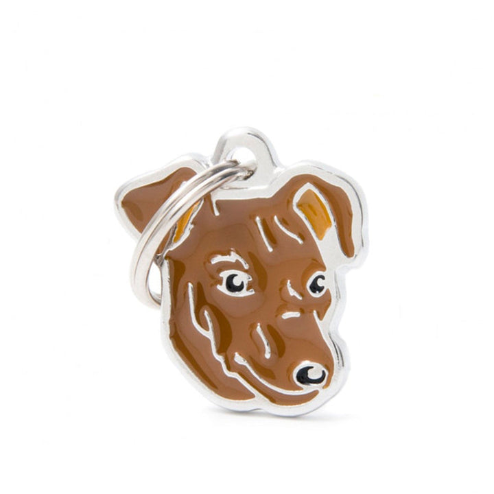 Placa ID My Family Pinscher Rojo | Accesorios Perros | Marcapet Colombia