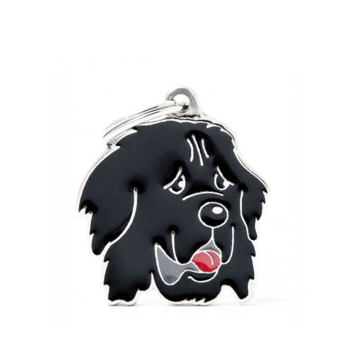 Placa ID My Family Terranova Negro | Accesorios Perros | Marcapet Colombia