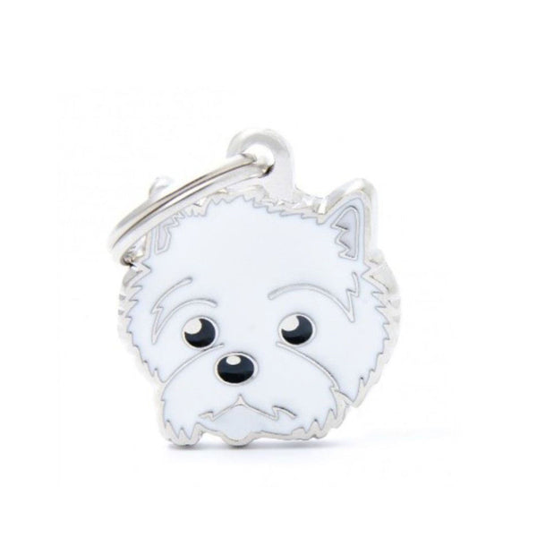 Placa ID My Family West Highland White Terrier | Accesorios Perros | Marcapet Colombia