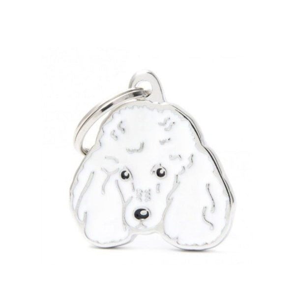 Placa ID My Family Caniche Blanco | Accesorios Perros | Marcapet Colombia