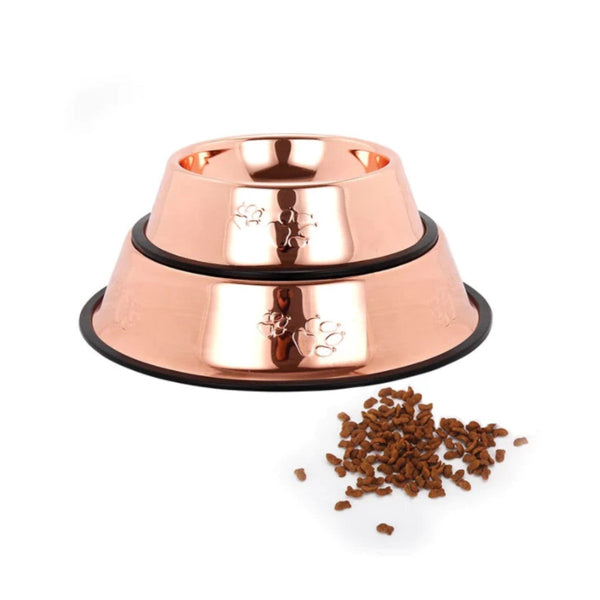 Comedero Dorado Para Mascota - 143 | Accesorios | Marcapet