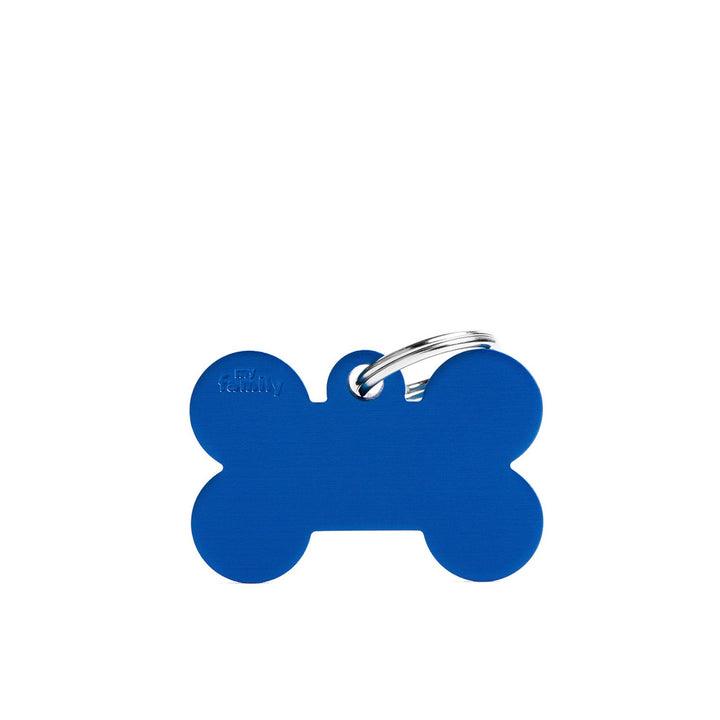 Placa ID My Family Hueso Grande Azul | Accesorios Perros | Marcapet Colombia