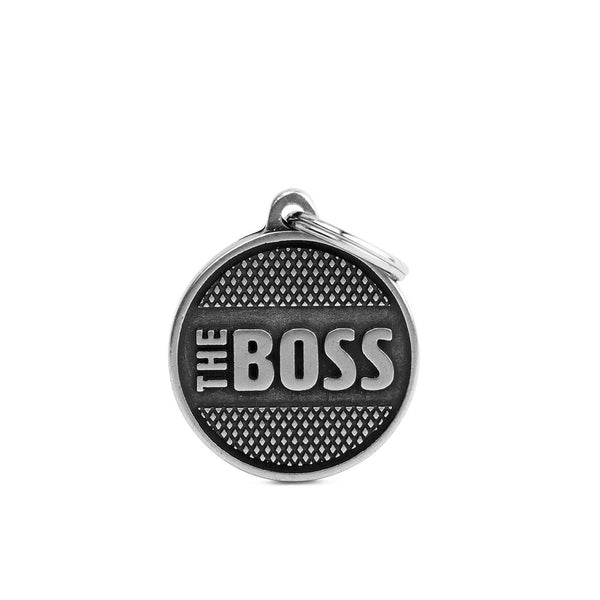 Placa ID My Family The Boss Mediana | Accesorios Perros y Gatos | Marcapet Colombia