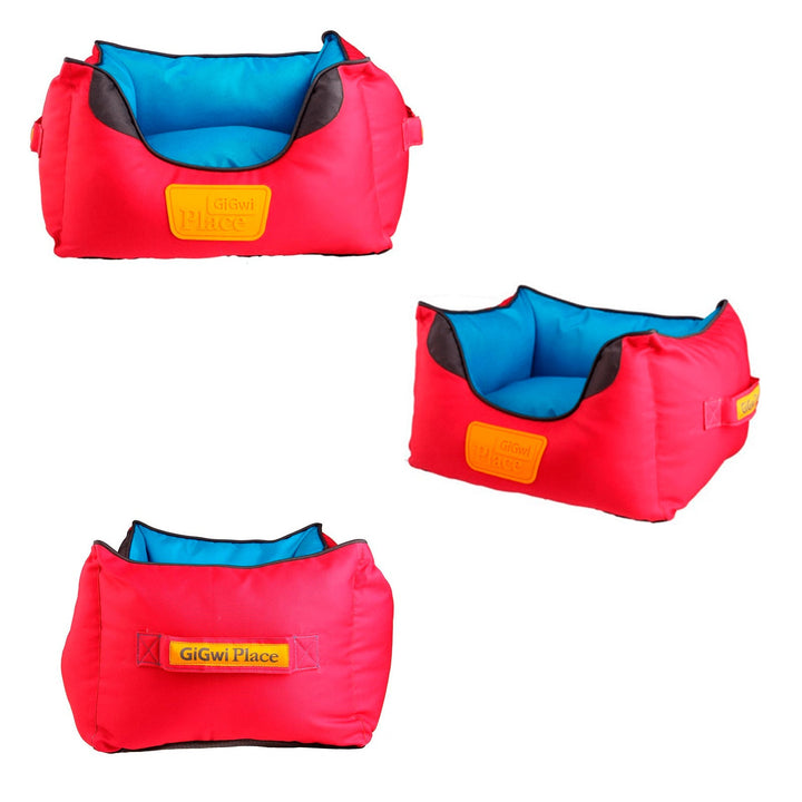 Cama Ping Cuadrada Rosada Y Azul S | Accesorios | Marcapet