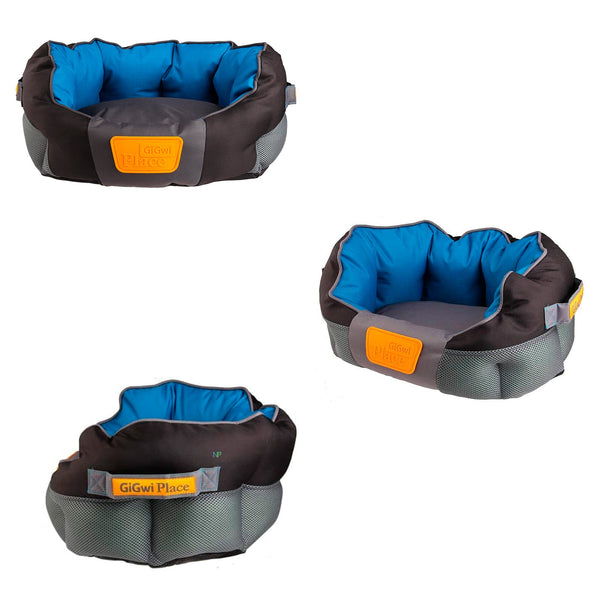 Cama Gig Place Ovalada Negro Azul L | Accesorios | Marcapet