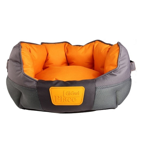 Cama Gig Place Ovalada Gris Naranja M | Accesorios | Marcapet