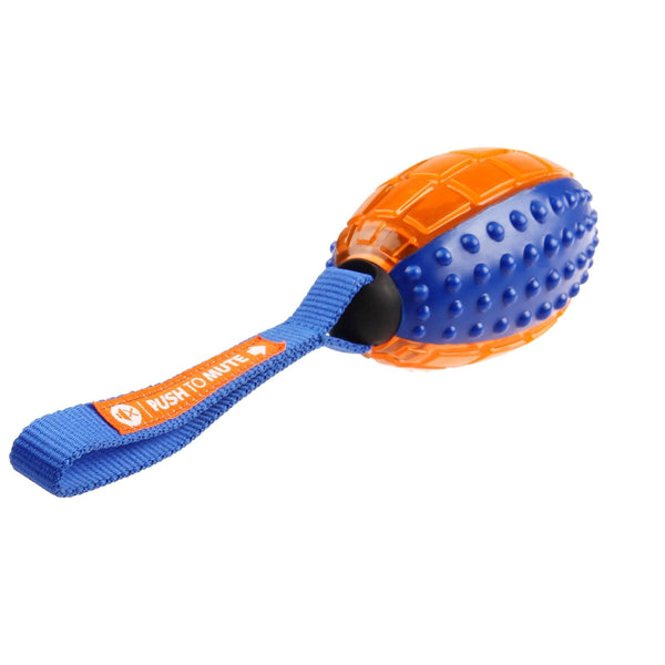 Juguete Perro Rugby Push To Mute Azul Naranja | Accesorios | Marcapet