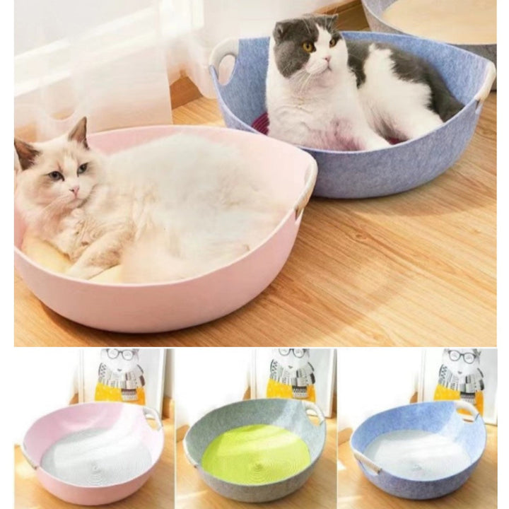 Cama Rascador Para Gato Azul,Gris,Rosado | Accesorios | Marcapet