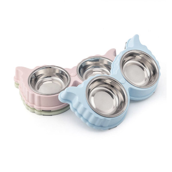 Comedero y Bebero Para Mascotas Cara Búho | Accesorios | Marcapet