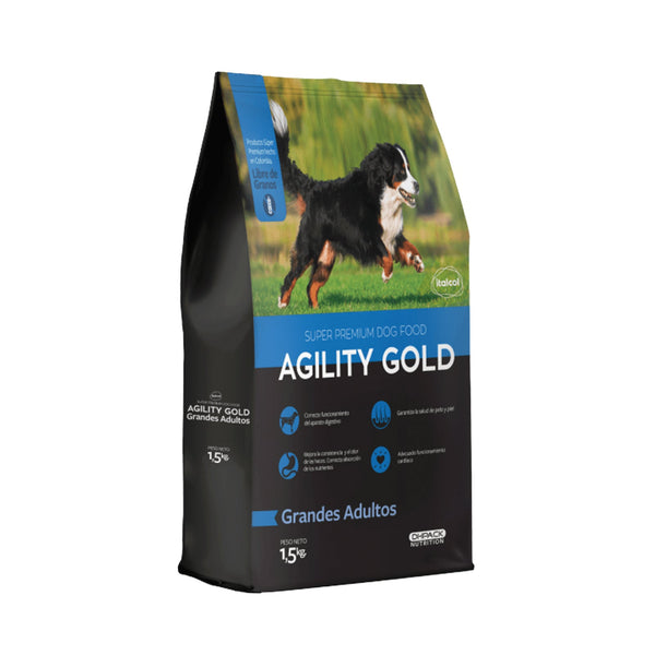 Alimento Para Perro Agility Gold Grandes Adultos  |Marcapet