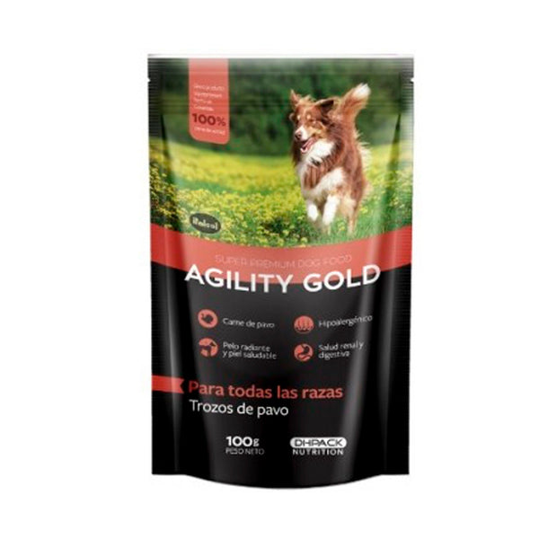 Alimento Húmedo para perro Agility Gold Adultos Pequeños Y Grandes Trozos De Pavo  |Marcapet