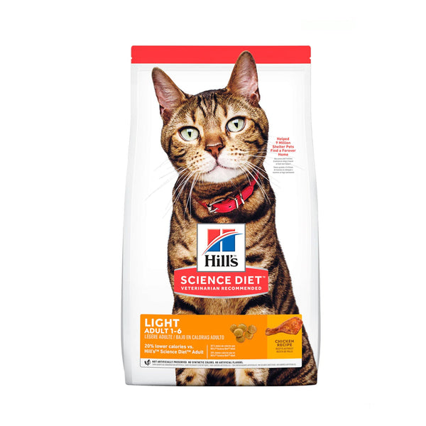 Alimento Para Gato Hills Adullto Light 1-6 Pollo  |Marcapet