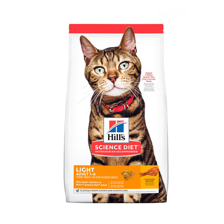 Alimento Para Gato Hills Adullto Light 1-6 Pollo  |Marcapet