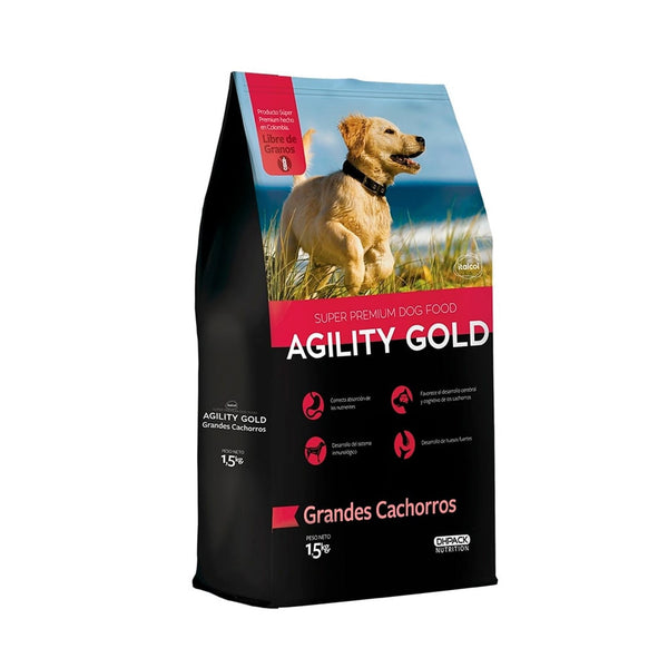 Alimento Para Perro Agility Gold Grandes Cachorros  |Marcapet