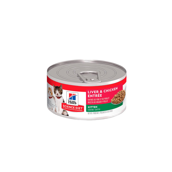 Alimento Húmedo Para Gato  Hills Kitten Liver De Pollo  |Marcapet