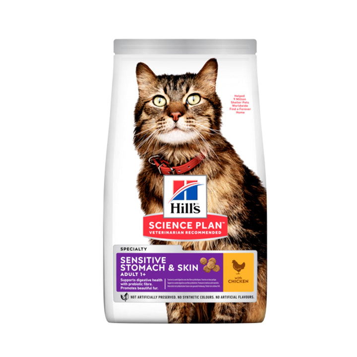 Alimento Para Gato Hills Adulto Sensitive Stomach  Skin  |Marcapet
