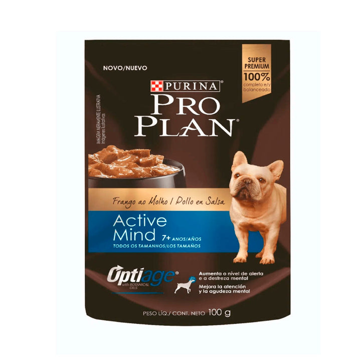 Alimento Húmedo Para Perro Pro Plan Adultos Active Mind Pollo  |Marcapet