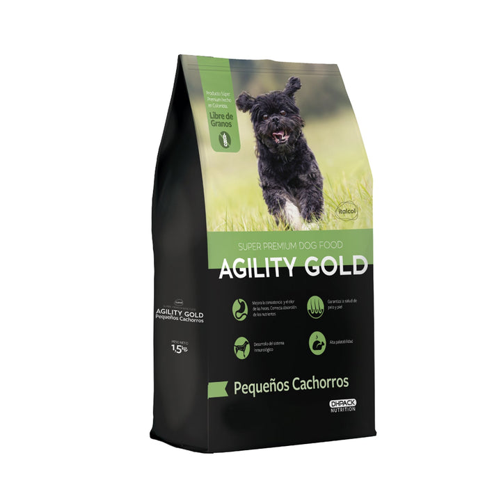 Alimento Para Perro Agility Gold Pequeños Cachorros  |Marcapet