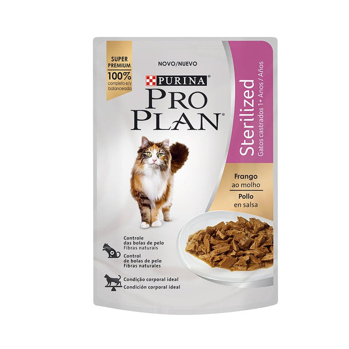 Alimento Húmedo Para Gato Pro Plan Esterilizado Pollo en Salsa   |Marcapet