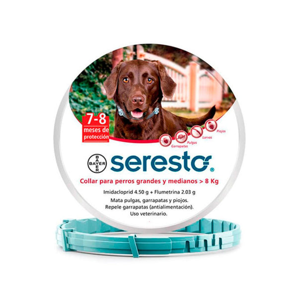 Antiparasitario Perro Seresto Collar Perros + 8kl|Medicamentos perros y gatos|Marcapet