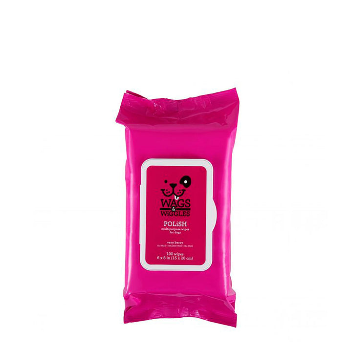 Pañitos Para Perros  Wags Wiggles Cereza  100 Uds | Cuidado e Higiene | Marcapet Colombia
