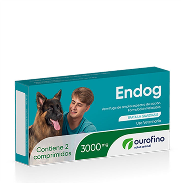 Antiparasitario Endog Caja X 4 Tabletas De 3000 Mg|Medicamentos perros y gatos|Marcapet