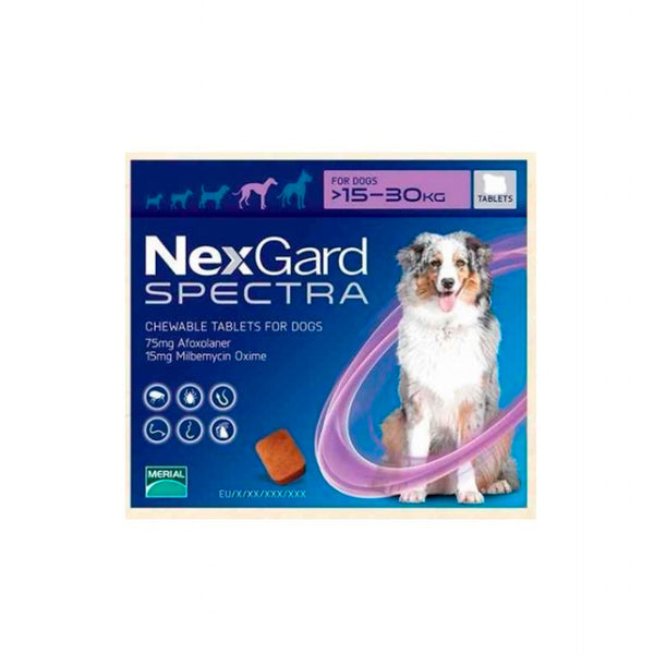 Antiparasitario Perro  Nexgard Spectra Antipulgas L De 15 A 30kg|Medicamentos perros y gatos|Marcapet