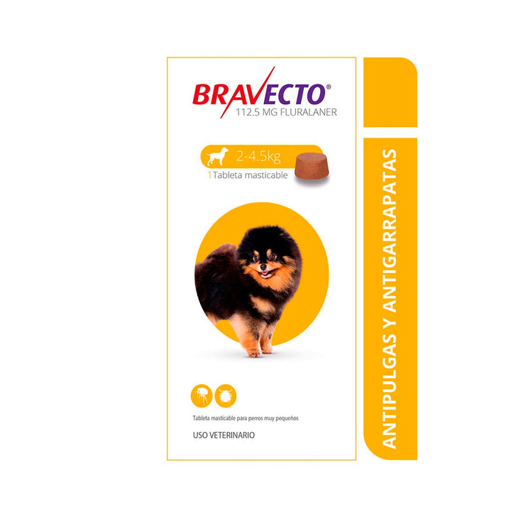 Antiparasitario Perro Bravecto 2 A 4kl|Medicamentos perros y gatos|Marcapet