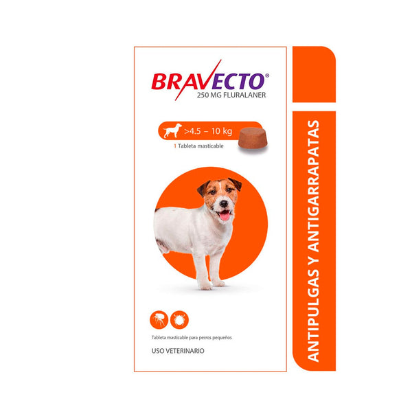 Antiparasitario Perro Bravecto 4.5 A 10kl|Medicamentos perros y gatos|Marcapet