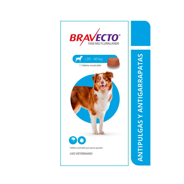 Antiparasitario Perro Bravecto 20 A 40kl|Medicamentos perros y gatos|Marcapet